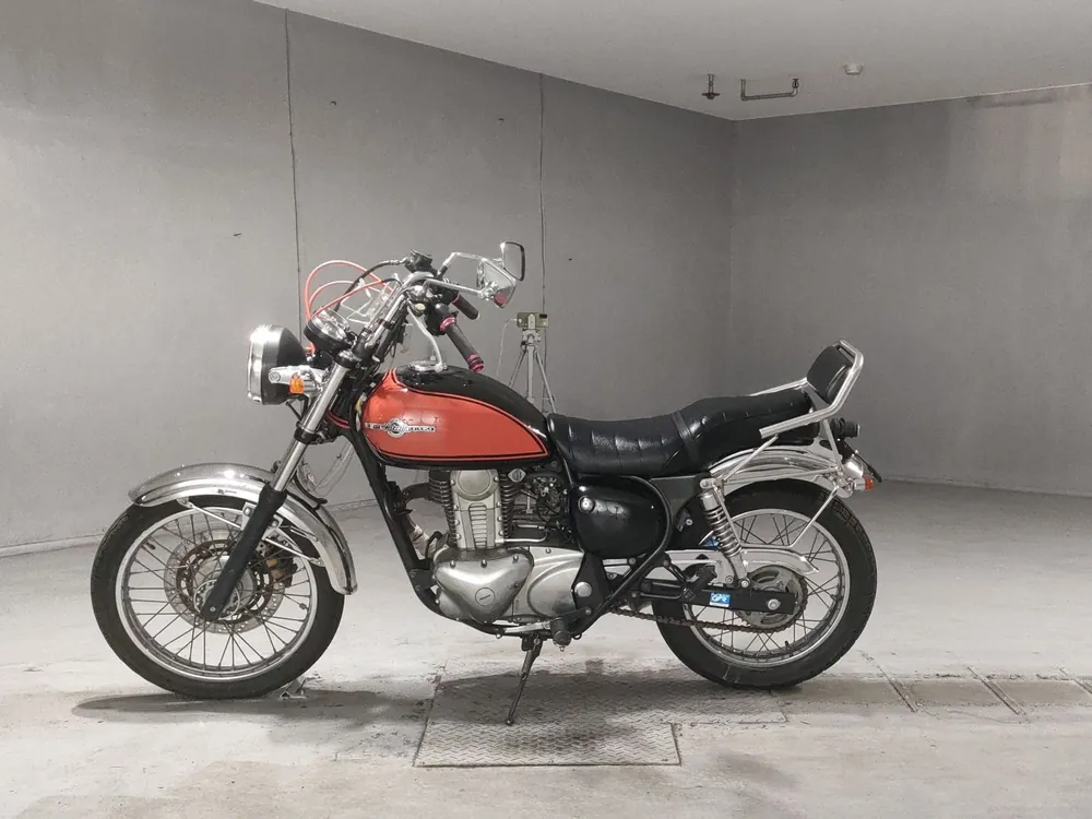 Kawasaki Estrella, black / orange, фото 2