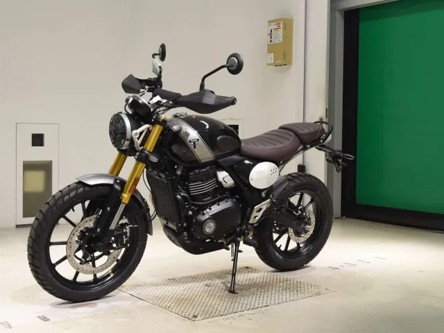 Triumph Scrambler 400 X 2026, black | silver, фото 4