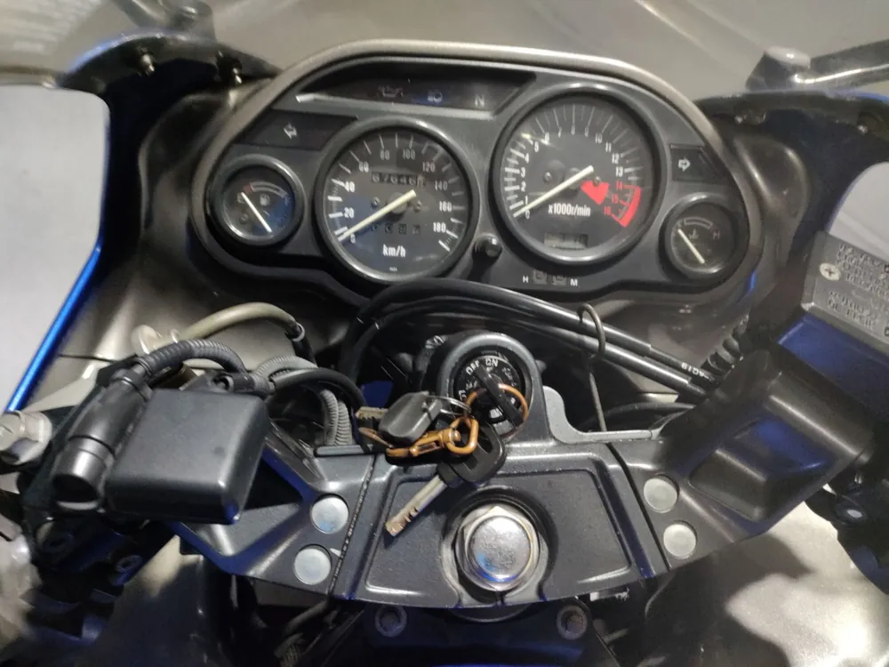 Kawasaki ZX400N 2004, синий, фото 5