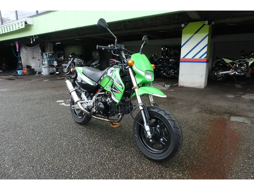 Kawasaki KSR110, lime / black, фото 3