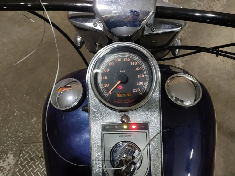Harley-Davidson Fat Boy 2004, white / blue, фото 5