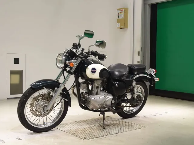 Kawasaki Estrella, white | green, фото 4