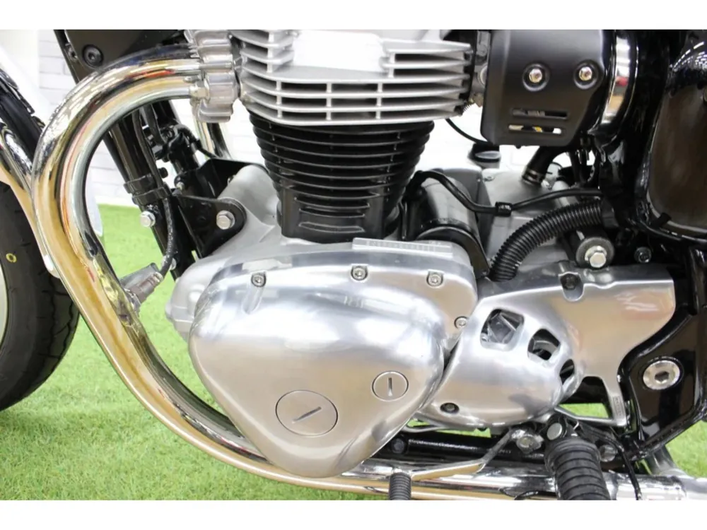 Kawasaki W800-2 2025, чёрный, красный, фото 5