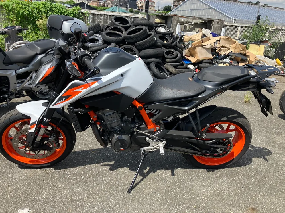 KTM 890 Duke R 2020, white / orange, фото 2