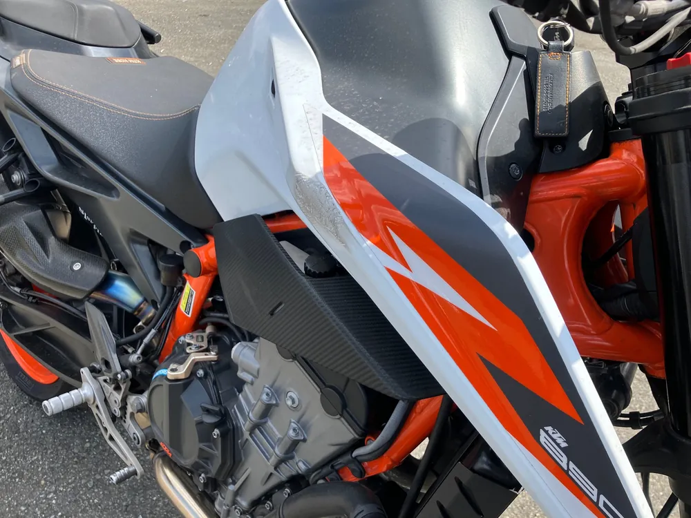 KTM 890 Duke R 2020, white / orange, фото 4