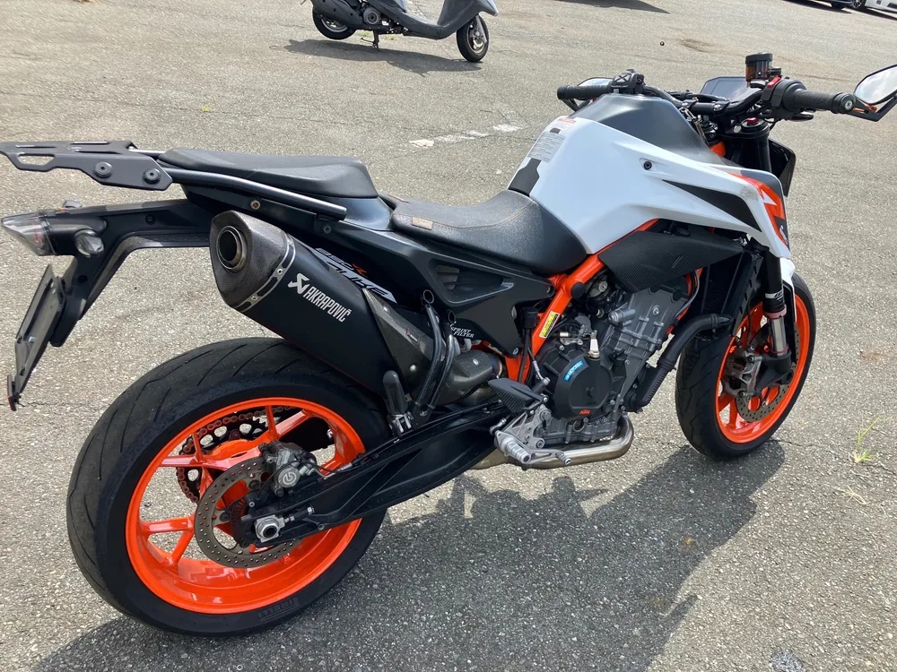 KTM 890 Duke R 2020, white / orange, фото 6