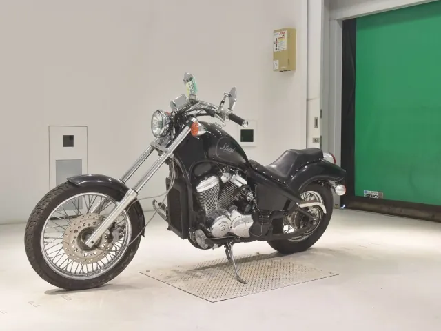 Honda Steed 400 1988, чёрный, фото 4