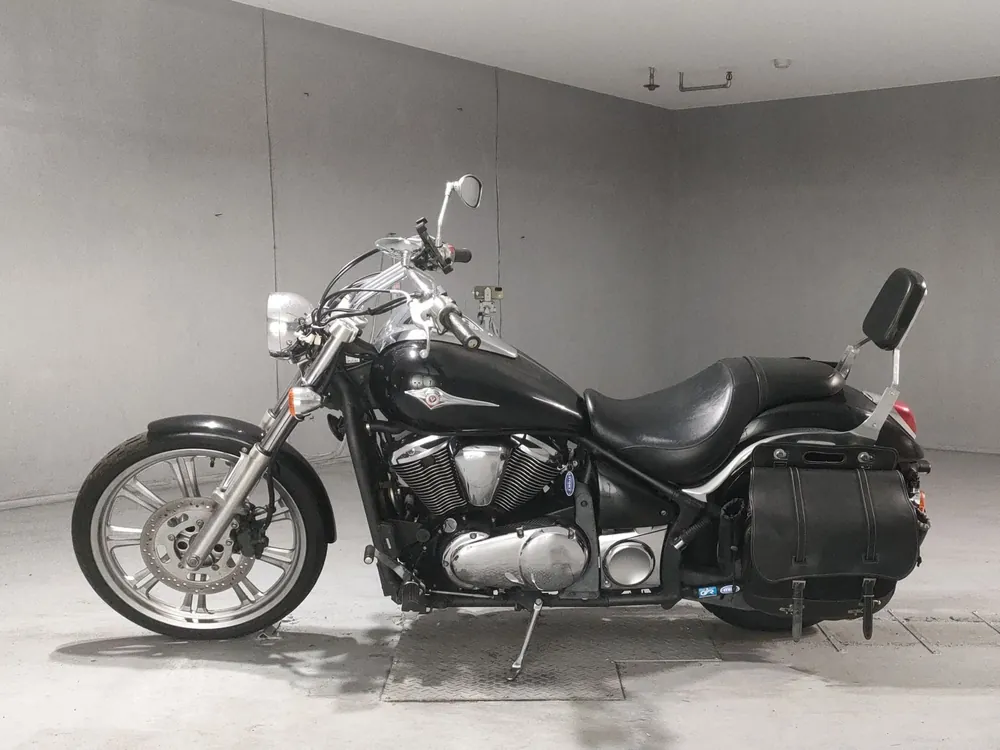 Kawasaki Vulcan 900 2008, чёрный, фото 2