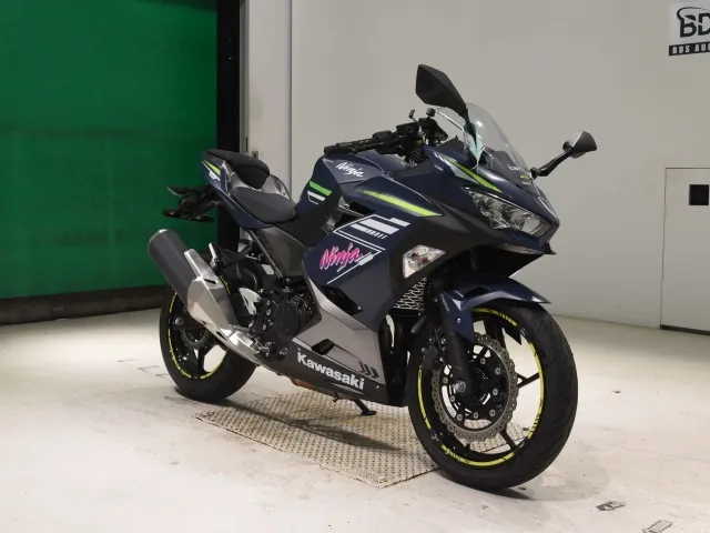 Kawasaki Ninja 400, navy blue, фото 3