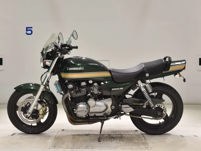 Kawasaki Zephyr750RS 2007, зелёный, фото 2