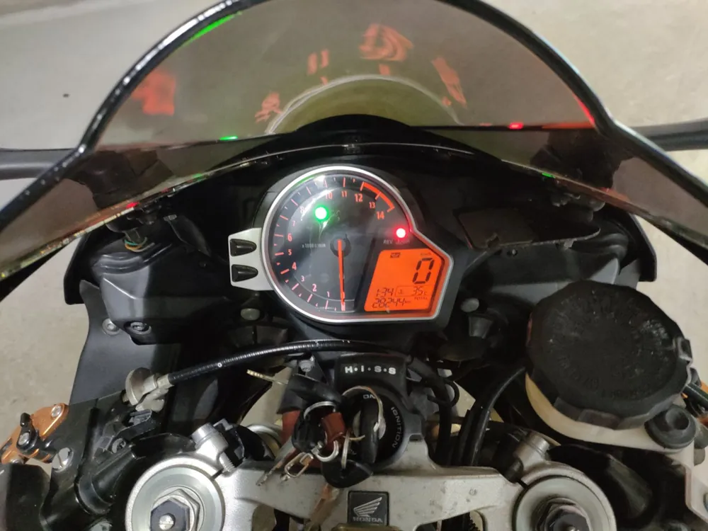 Honda CBR1000RR 2012, чёрный, оранжевый, фото 5
