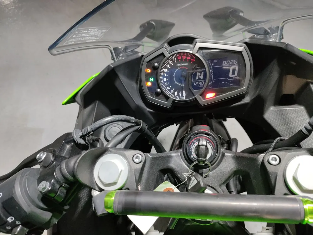 Kawasaki Ninja 400 2020, black / green, фото 5