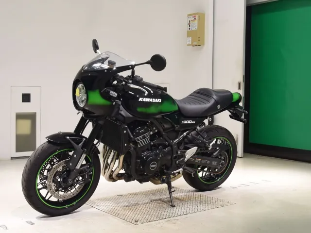 Kawasaki Z900RS, black | green, фото 4
