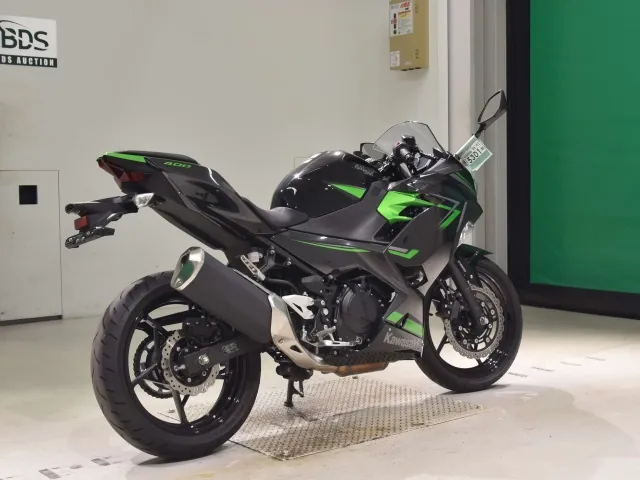 Kawasaki Z400, black | green, фото 5