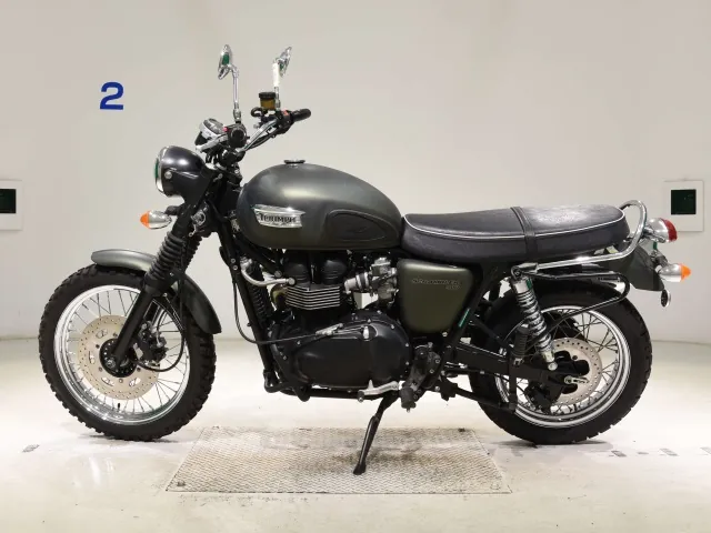 Triumph Scrambler 2009, зелёный, фото 2