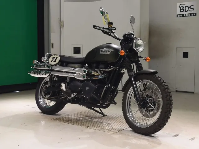 Triumph Scrambler 2009, зелёный, фото 3