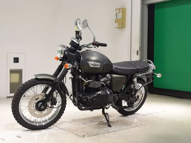 Triumph Scrambler 2009, зелёный, фото 4