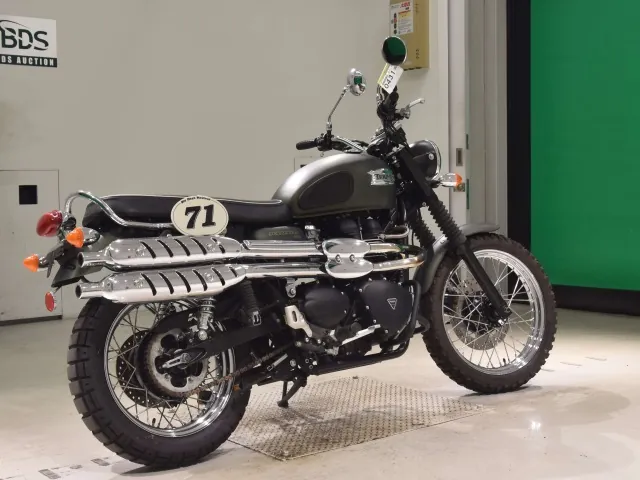 Triumph Scrambler 2009, зелёный, фото 5