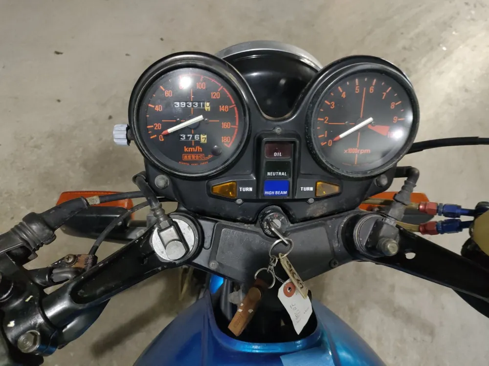 Honda CB750FB 1983, white / blue, фото 5
