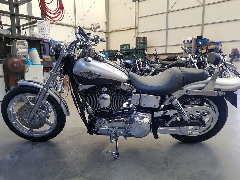 Harley-Davidson FXDL Dyna Low Rider 2002, чёрный, серебристый, фото 2