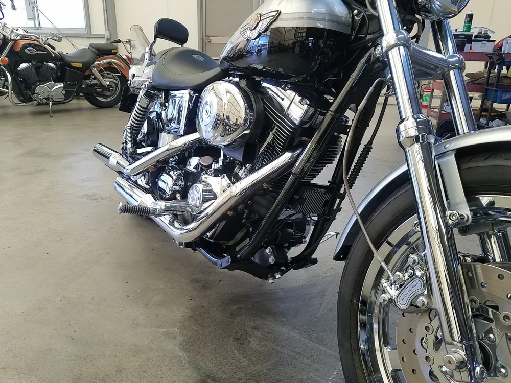 Harley-Davidson FXDL Dyna Low Rider 2002, чёрный, серебристый, фото 7