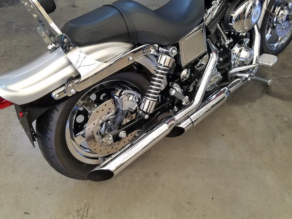 Harley-Davidson FXDL Dyna Low Rider 2002, чёрный, серебристый, фото 9