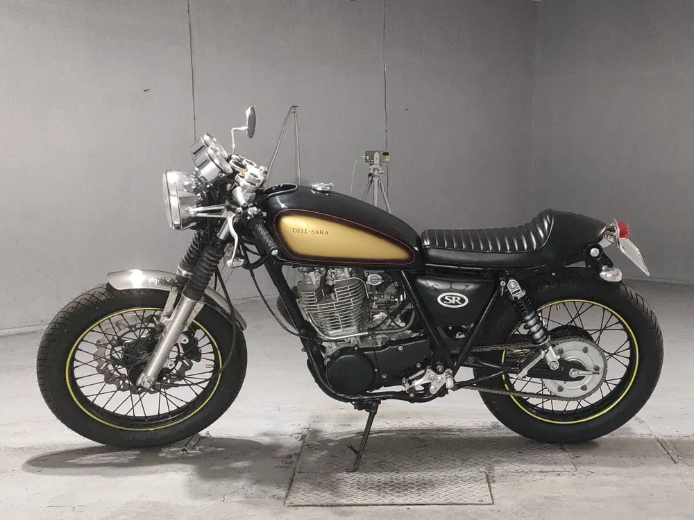 Yamaha SR400 2009, black / gold, фото 2
