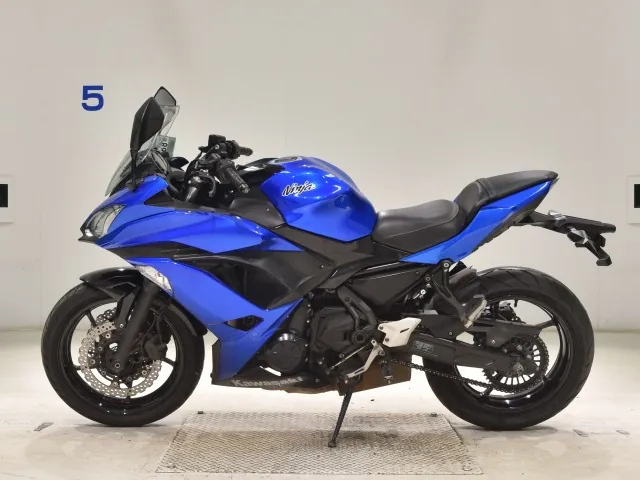 Kawasaki Ninja650A 2018, чёрный, синий, фото 2
