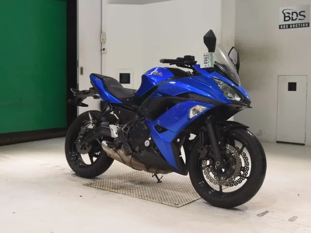 Kawasaki Ninja650A 2018, чёрный, синий, фото 3