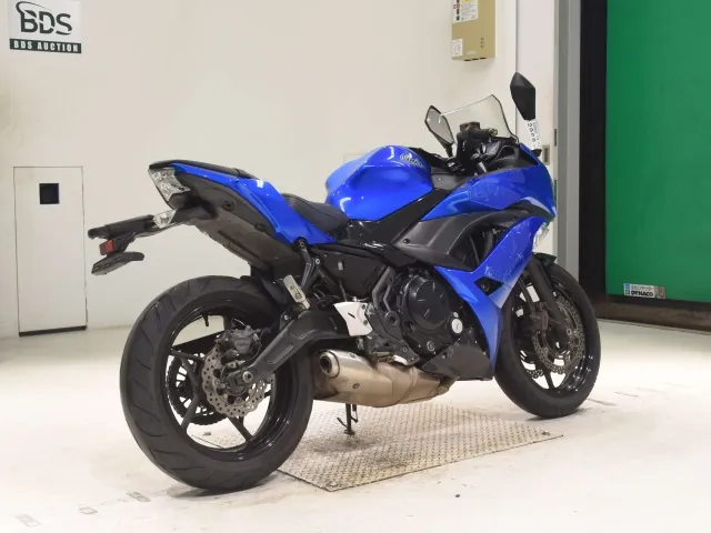 Kawasaki Ninja650A 2018, чёрный, синий, фото 5