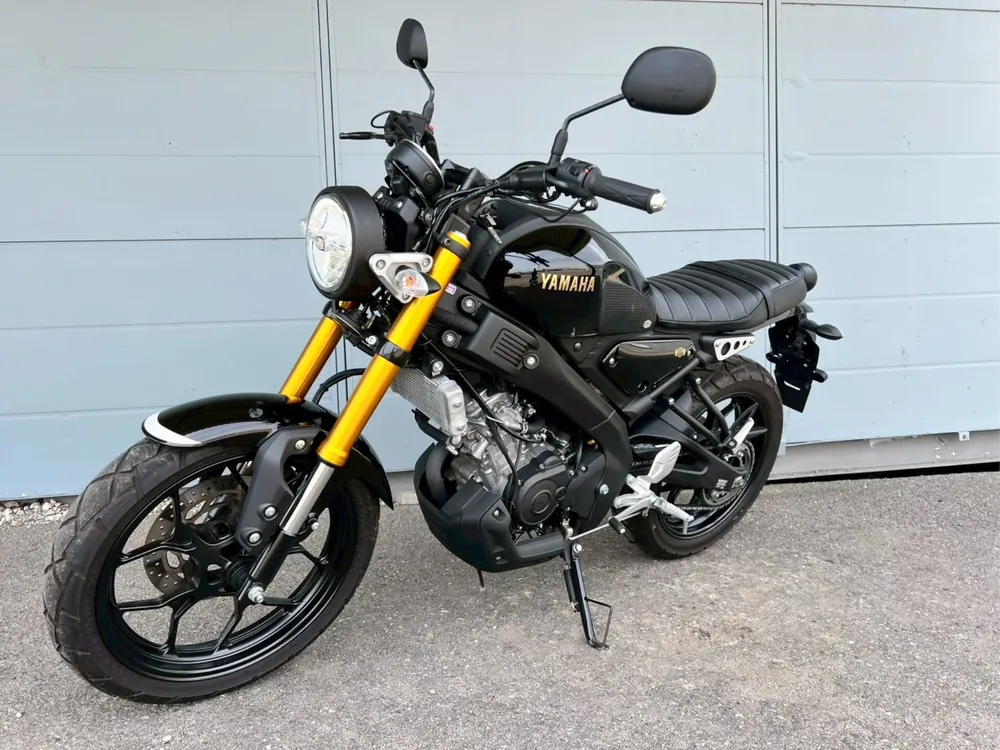 Yamaha XSR125, чёрный, фото 6