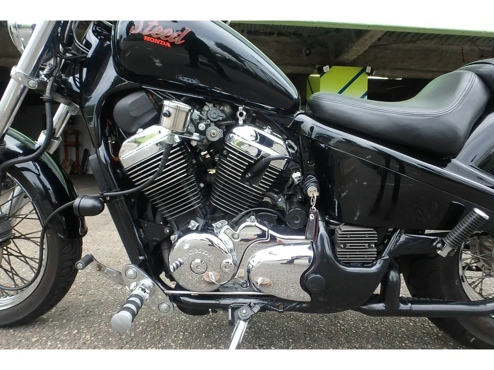 Honda Steed 400 2000, чёрный, фото 5