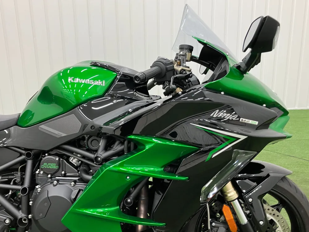 Kawasaki Ninja H2 SX 2023, green / black, фото 11
