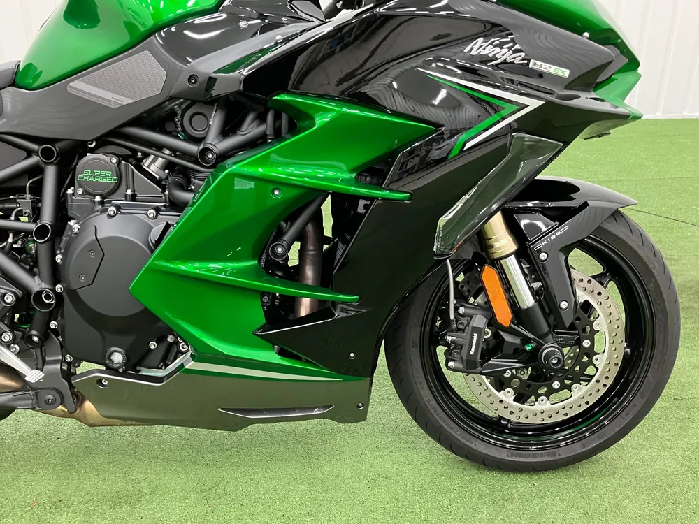 Kawasaki Ninja H2 SX 2023, green / black, фото 12