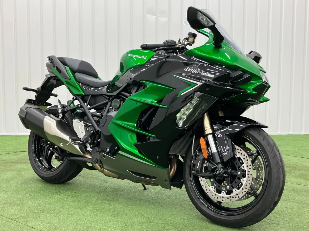 Kawasaki Ninja H2 SX 2023, green / black, фото 3