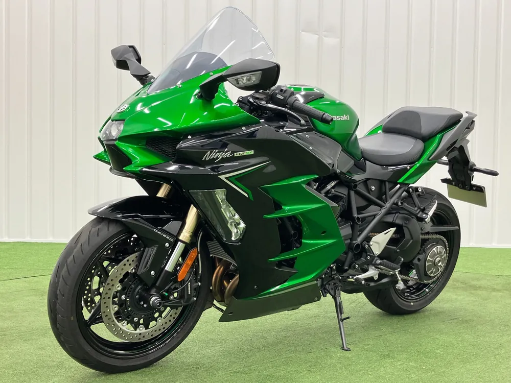 Kawasaki Ninja H2 SX 2023, green / black, фото 4