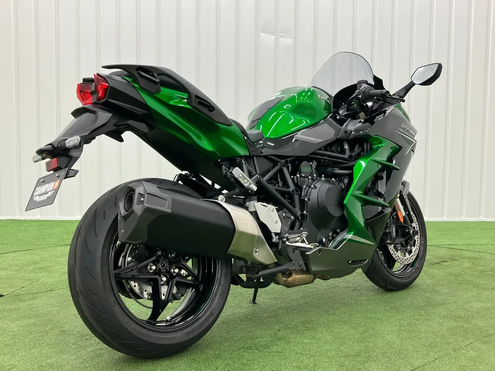 Kawasaki Ninja H2 SX 2023, green / black, фото 6