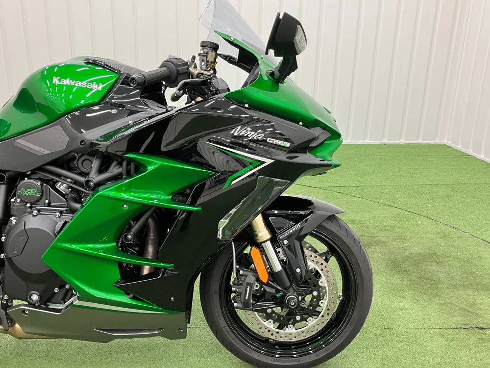 Kawasaki Ninja H2 SX 2023, green / black, фото 9