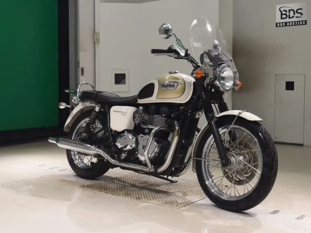 Triumph Bonneville T100 2014, белый, фото 3