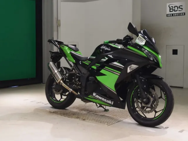 Kawasaki Ninja 250, black | green, фото 3