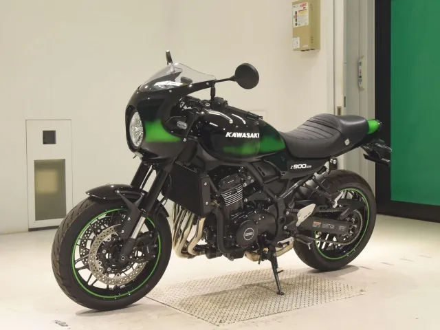 Kawasaki Z900RS 2026, black | green, фото 4
