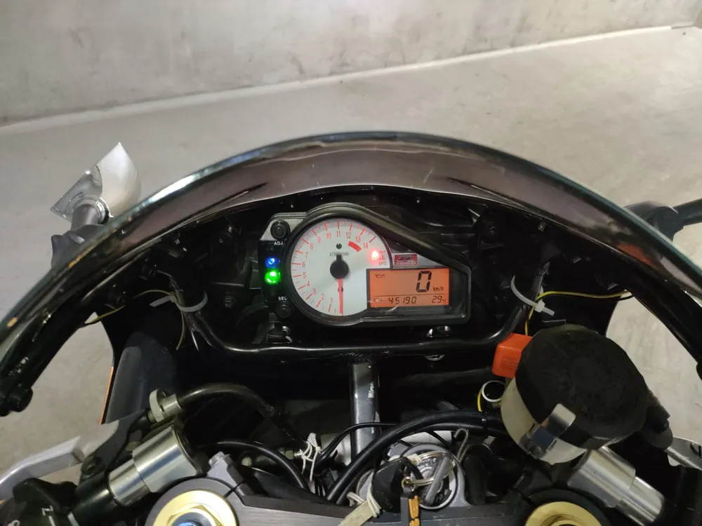 Suzuki GSX-R1000 2002, чёрный, оранжевый, фото 5