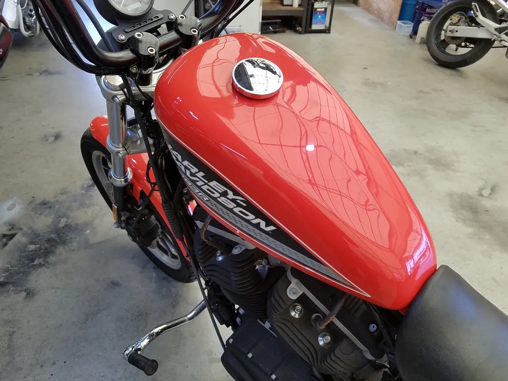 Harley-Davidson XL883R 2008, оранжевый, фото 4