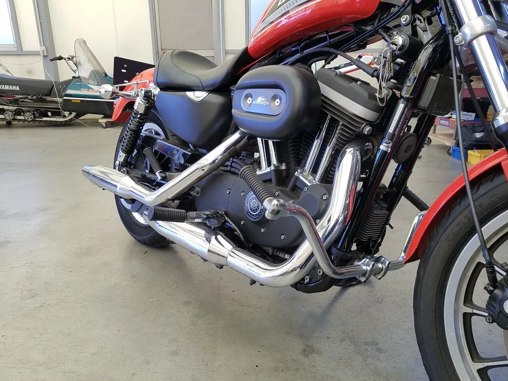 Harley-Davidson XL883R 2008, оранжевый, фото 7