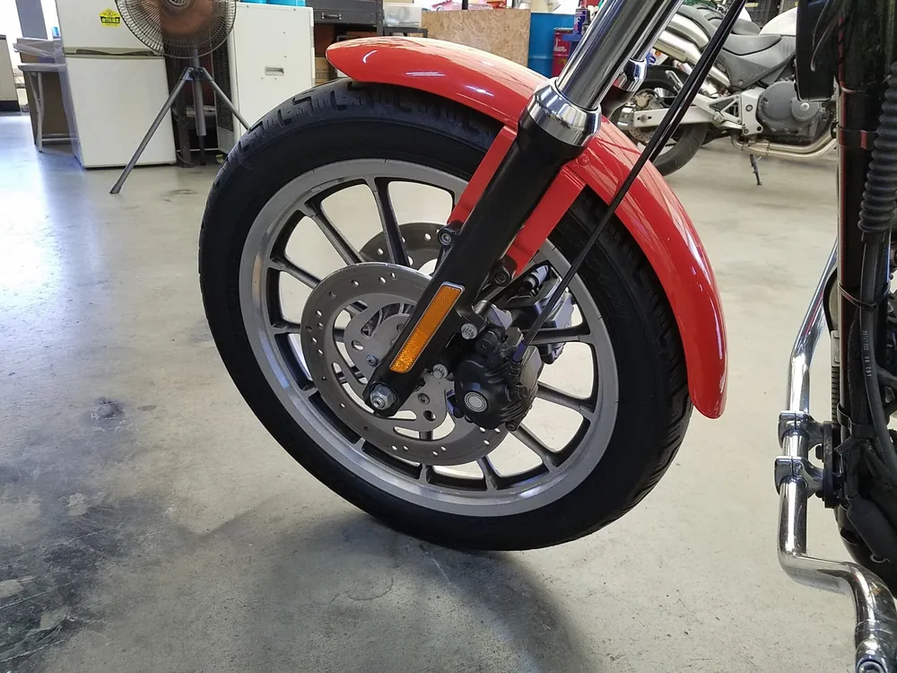 Harley-Davidson XL883R 2008, оранжевый, фото 8
