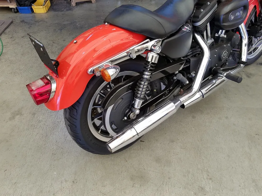 Harley-Davidson XL883R 2008, оранжевый, фото 9