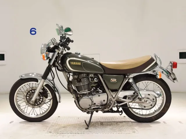 Yamaha SR400 2013, зелёный, фото 2
