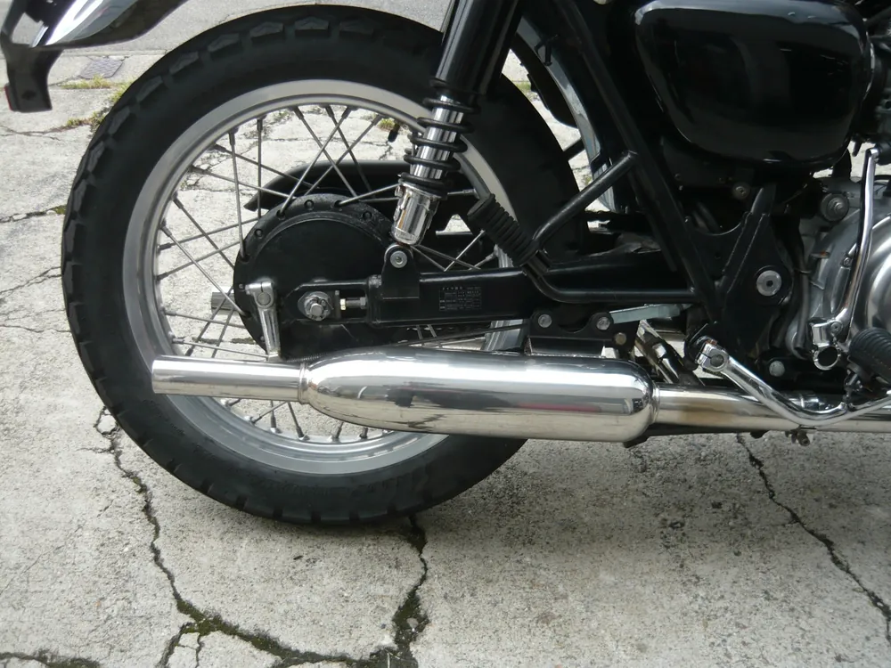 Kawasaki W650 2001, чёрный, золотистый, фото 4