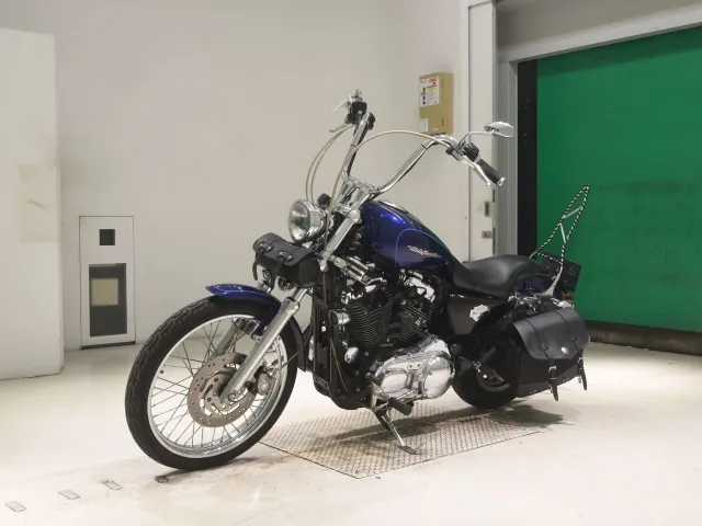 Harley-Davidson XL1200C 2005, синий, фото 4