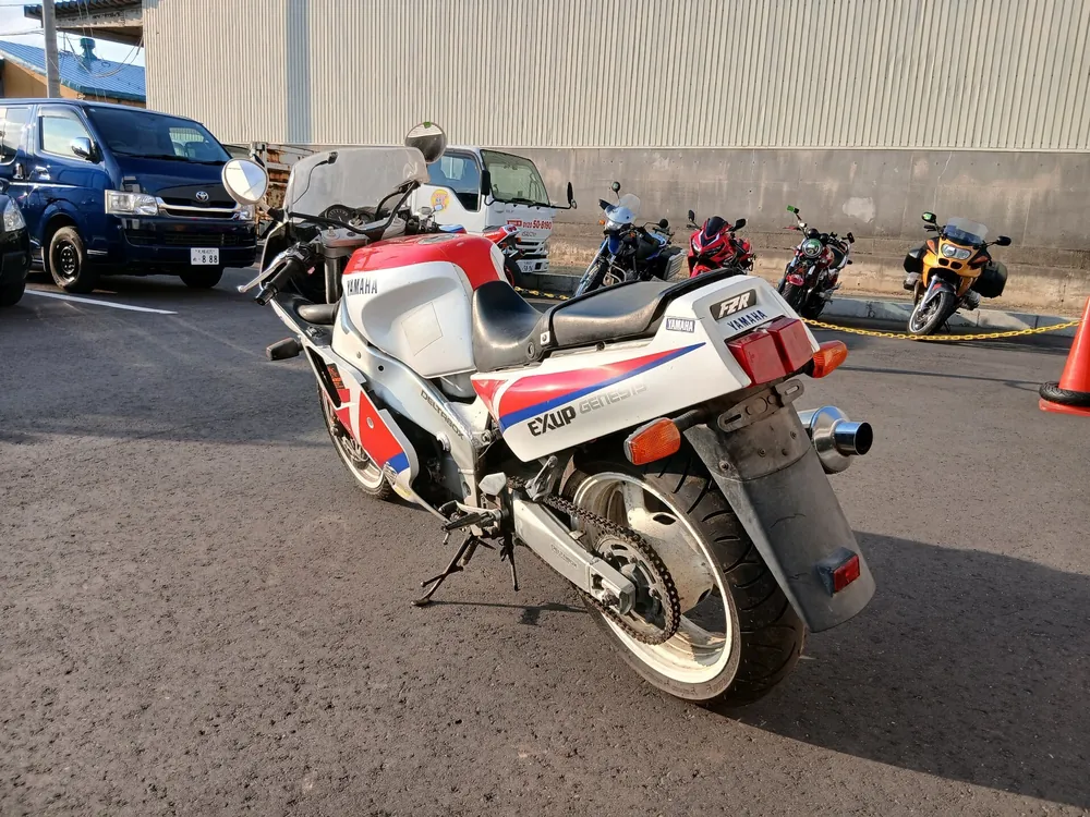 Yamaha FZR1000 1990, white / red, фото 5